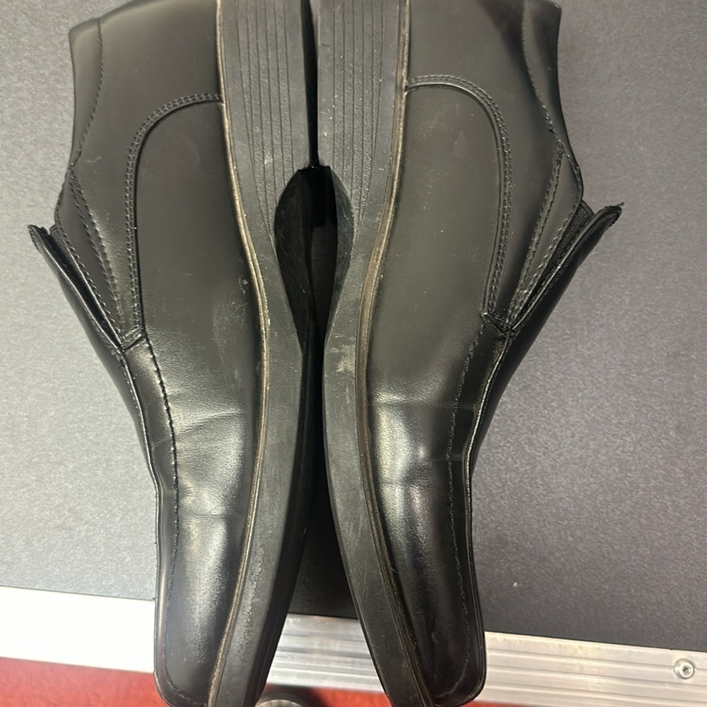 Bruno Marc Men’s black slip on square toe loafer  size 8.5 - Picture 4 of 11